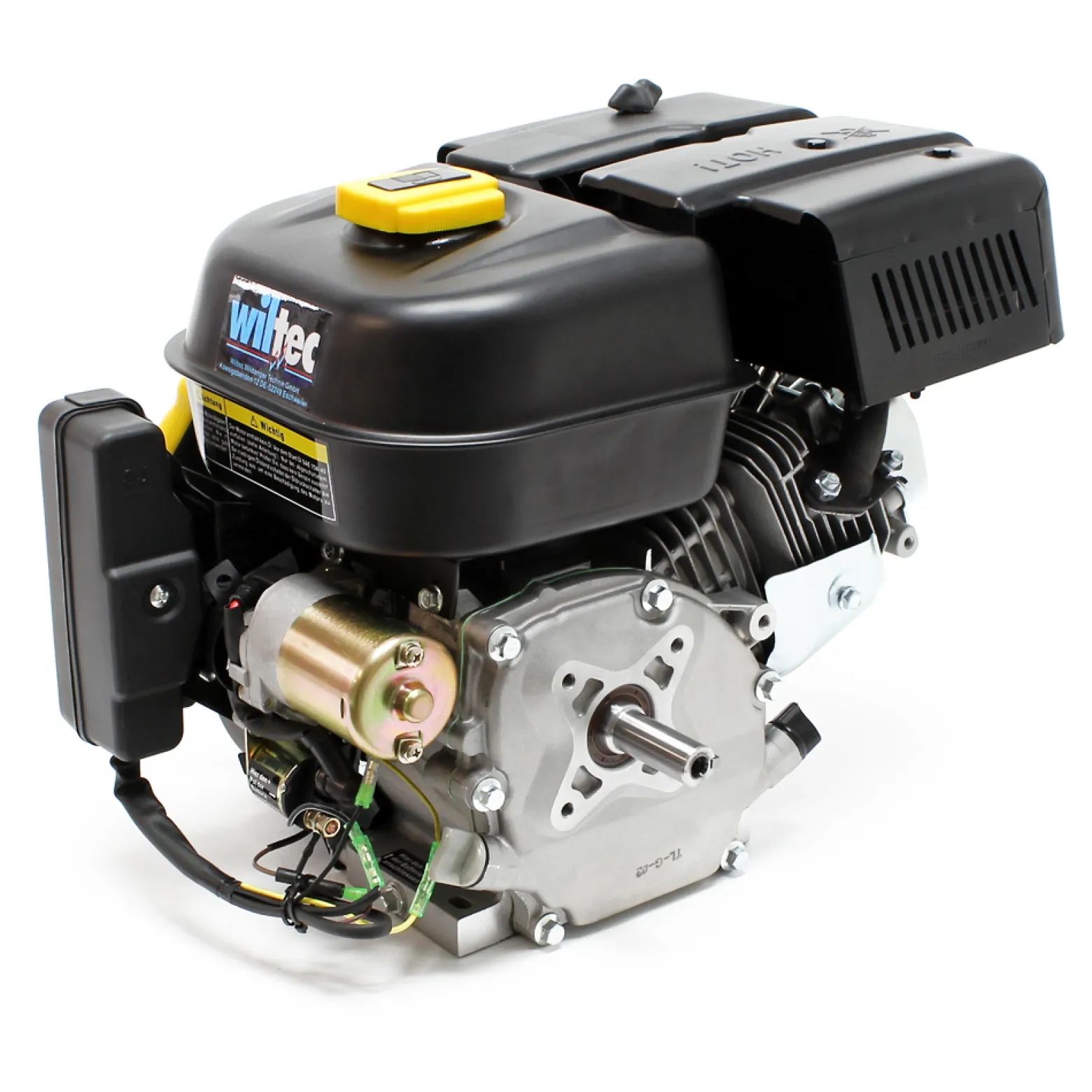 LIFAN 168 Einzylinder Benzinmotor mit 6,5 PS Leistung und 12V E-Start für Kleinmaschinen & Karts, luftgekühlter 4-Takt Motor mit 20 mm Kurbelwelle, OHV-Ventilsteuerung & 196 cc Hubraum