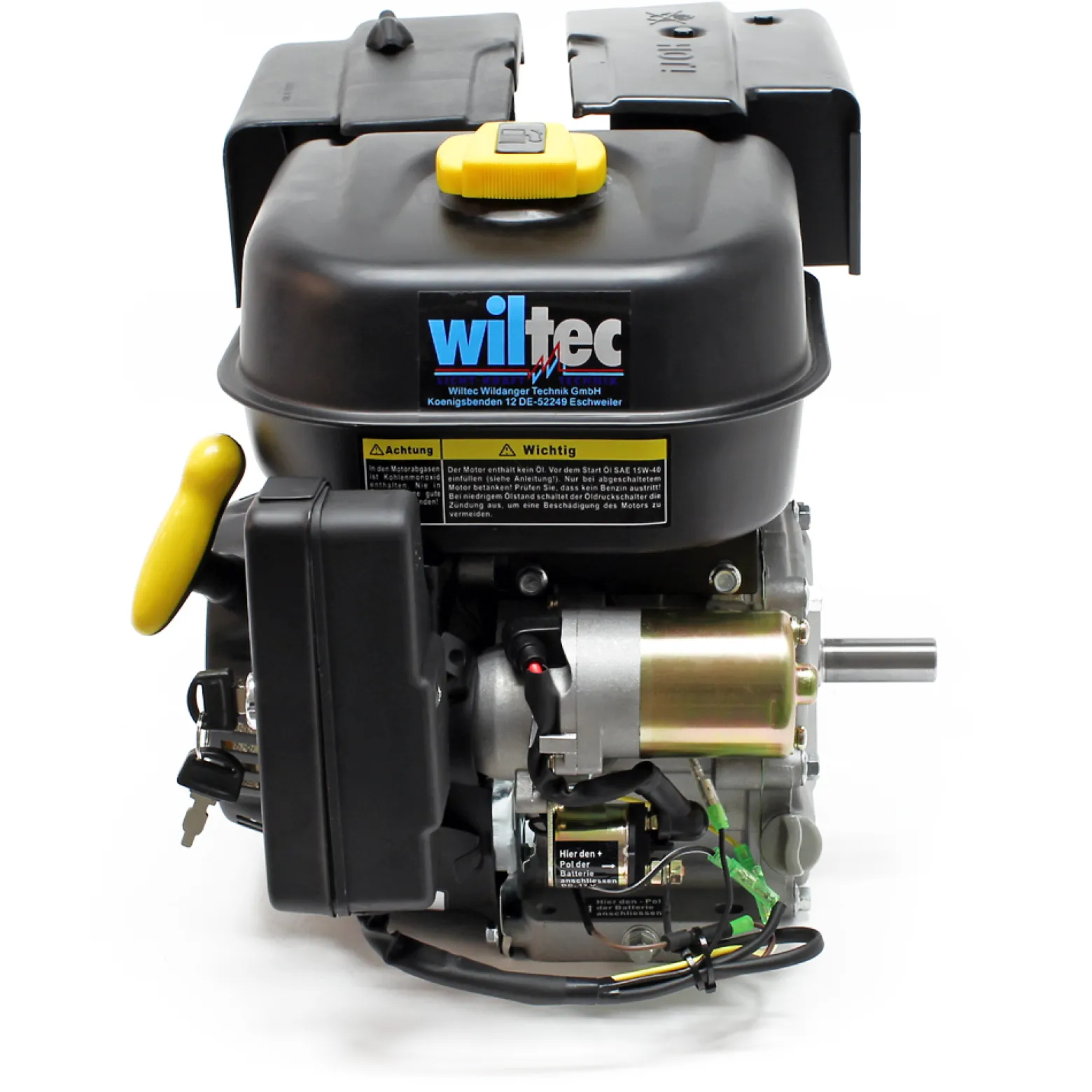 LIFAN 168 Einzylinder Benzinmotor mit 6,5 PS Leistung und 12V E-Start für Kleinmaschinen & Karts, luftgekühlter 4-Takt Motor mit 20 mm Kurbelwelle, OHV-Ventilsteuerung & 196 cc Hubraum