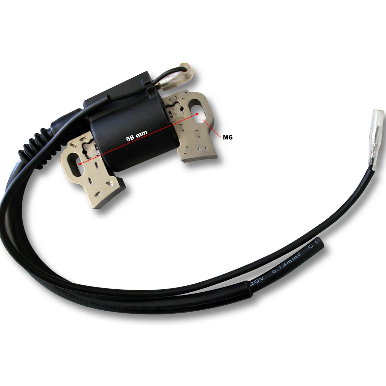LIFAN Ersatzteil für 6,5 PS Benzinmotor Zündspule mit Zündkabel und Stecker, leistungsstarker 4-Takt Motor, Benzin Motor 196 ccm E10 kompatibel