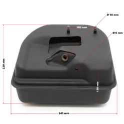 LIFAN Ersatzteil für 6,5 PS Benzinmotor Benzintank schwarz 3,6 l, leistungsstarker 4-Takt Motor, Benzin Motor Hubraum 196 ccm E10 kompatibel