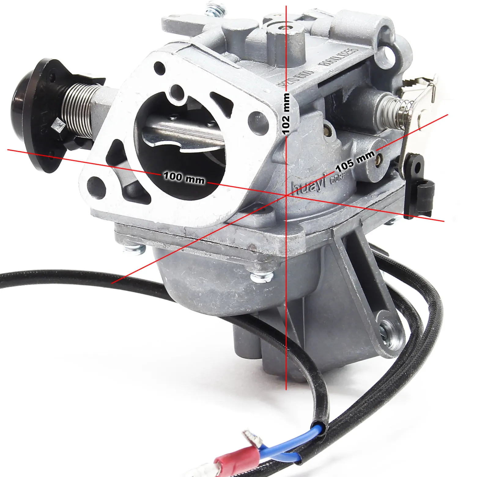 LIFAN Ersatzteil für 20,4 PS Benzinmotor Vergaser, leistungsstarker 4-Takt Motor, Benzin Motor luftgekühlt, Go-Kart Motor mit OHV-Ventilsteuerung