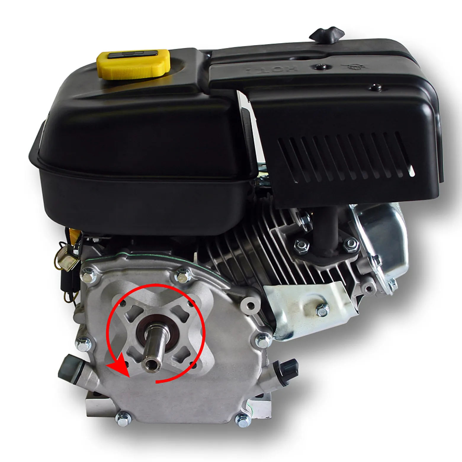 LIFAN 168 Handstart Benzinmotor mit 6,5 PS Einzylinder für Kleinmaschinen & Karts, luftgekühlter 4-Takt Motor mit 19,05 mm Kurbelwelle, OHV-Ventilsteuerung & 196 cc Hubraum