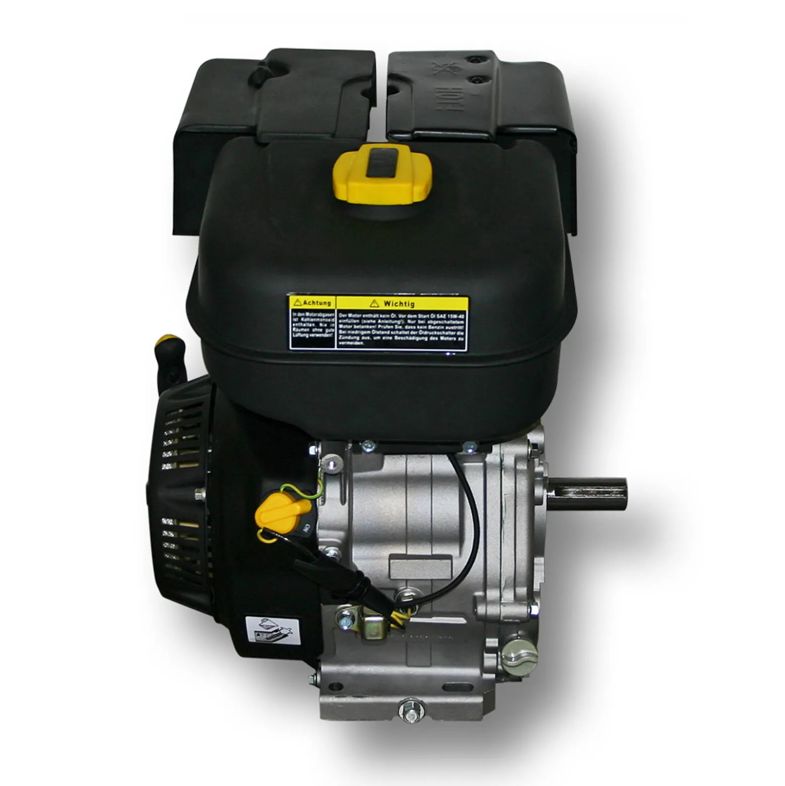 LIFAN 177 Handstart Benzinmotor mit 9 PS Einzylinder für Kleinmaschinen & Karts, luftgekühlter 4-Takt Motor mit 25 mm Kurbelwelle, OHV-Ventilsteuerung & 270 cc Hubraum