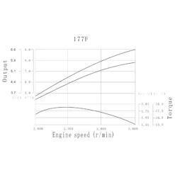 LIFAN 177 Handstart Benzinmotor mit 9 PS Einzylinder für Kleinmaschinen & Karts, luftgekühlter 4-Takt Motor mit 25 mm Kurbelwelle, OHV-Ventilsteuerung & 270 cc Hubraum