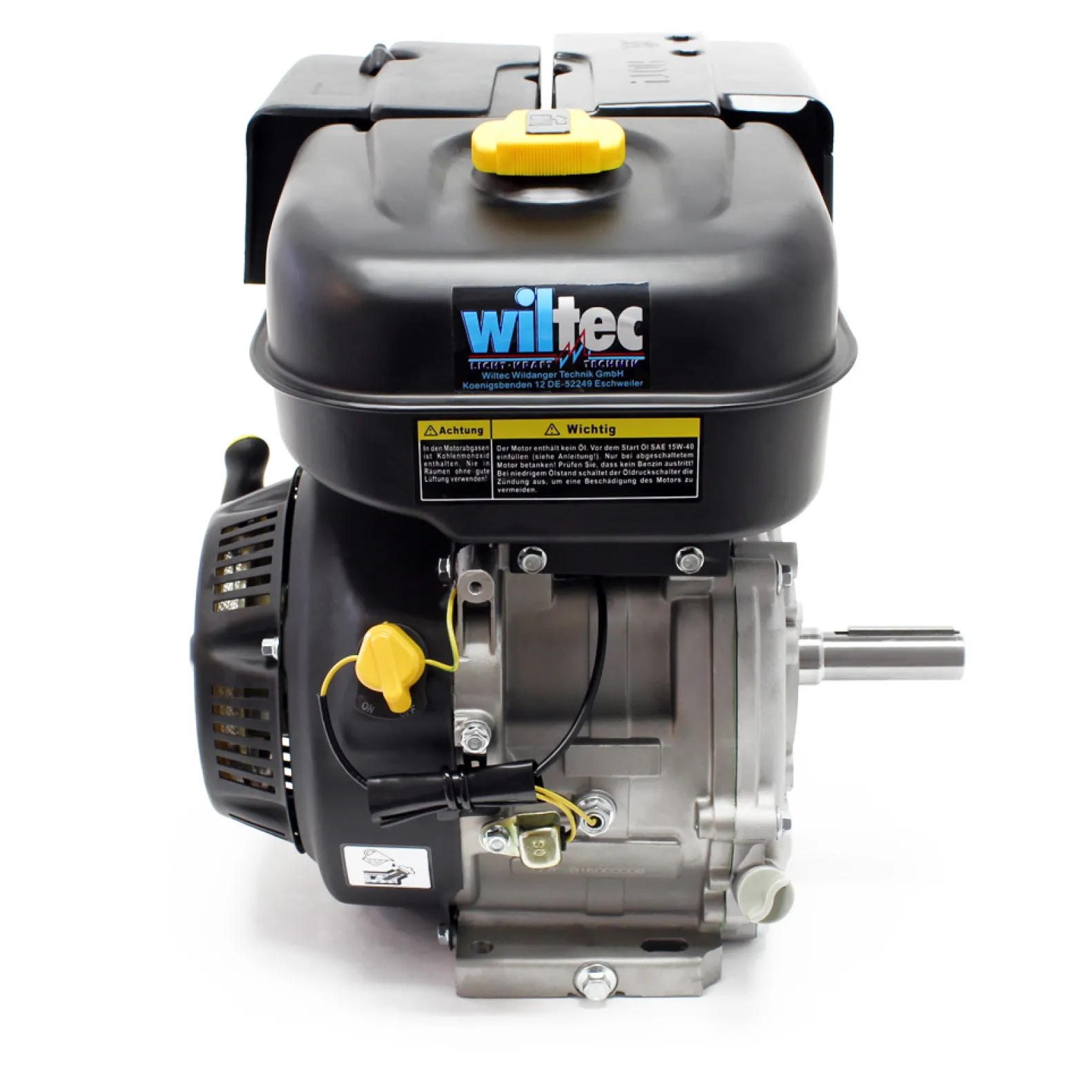 LIFAN 177 Handstart Benzinmotor mit 9 PS (6,6 kW) Einzylinder für Kleinmaschinen & Karts, luftgekühlter 4-Takt Motor mit 25,4 mm Kurbelwelle und OHV-Ventilsteuerung