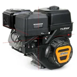 LIFAN KP460 Benzinmotor mit 15,6 PS Einzylinder für Rüttelplatten und Baumaschinen, luftgekühlter 4-Takt Motor mit 25 mm Kurbelwelle, OHV-Ventilsteuerung & 459 cc Hubraum