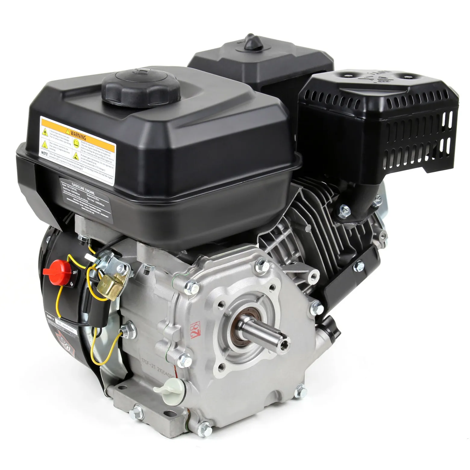 LIFAN KP230 Benzinmotor mit 6,5 PS Einzylinder für Rüttelplatten und Baumaschinen, luftgekühlter 4-Takt Motor mit 20 mm Kurbelwelle, OHV-Ventilsteuerung & 459 cc Hubraum