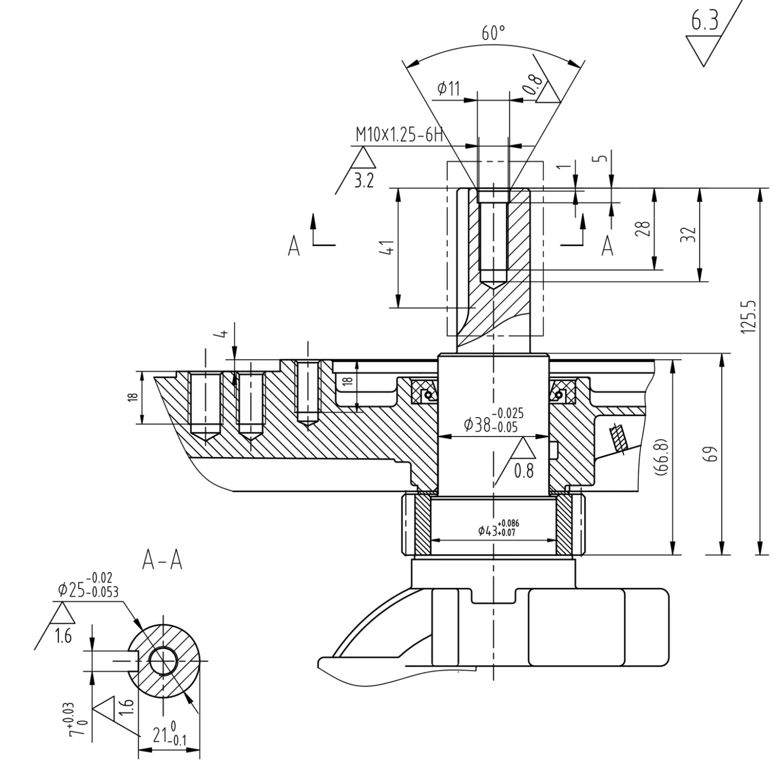 LIFAN 2V80F 25mm E-Start Benzinmotor Zweizylinder mit 16kW 3600U/min für Traktoren und Bagger