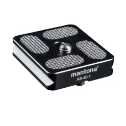 Mantona AS-40-1 Schnellwechselplatte Arca-Swiss kompatibel 40 x 38 mm Aluminium mit 1/4