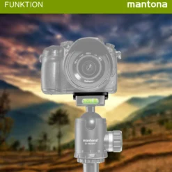 Mantona AS-60-1S Schnellwechselplatte Arca-Swiss kompatibel 60 x 38 mm Aluminium mit 1/4
