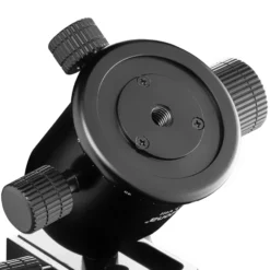 Mantona Basic TBH 3. VIII Kugelkopf – 360° Panorama Kugelkopf mit Friktion und Schnellwechselplatte, Traglast 25 kg, Höhe 12 cm, Gewicht 740 g, für Foto Stativ, DSLR und DSLM Kamera