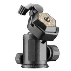 Mantona Basic TBH 2. VI Kugelkopf – 360 Grad Panorama Kugelkopf mit Schnellwechselplatte, Traglast 8 kg, Gewicht nur 330 g, Aluminium, für Fotostative, DSLR und DSLM Kamera