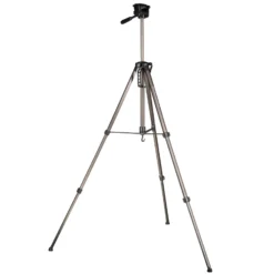 Mantona Basic Travel Pro III Fotostativ 63-168 cm max. 3 kg Aluminium Dreibein Videostativ mit Schnellwechselplatte und Tasche