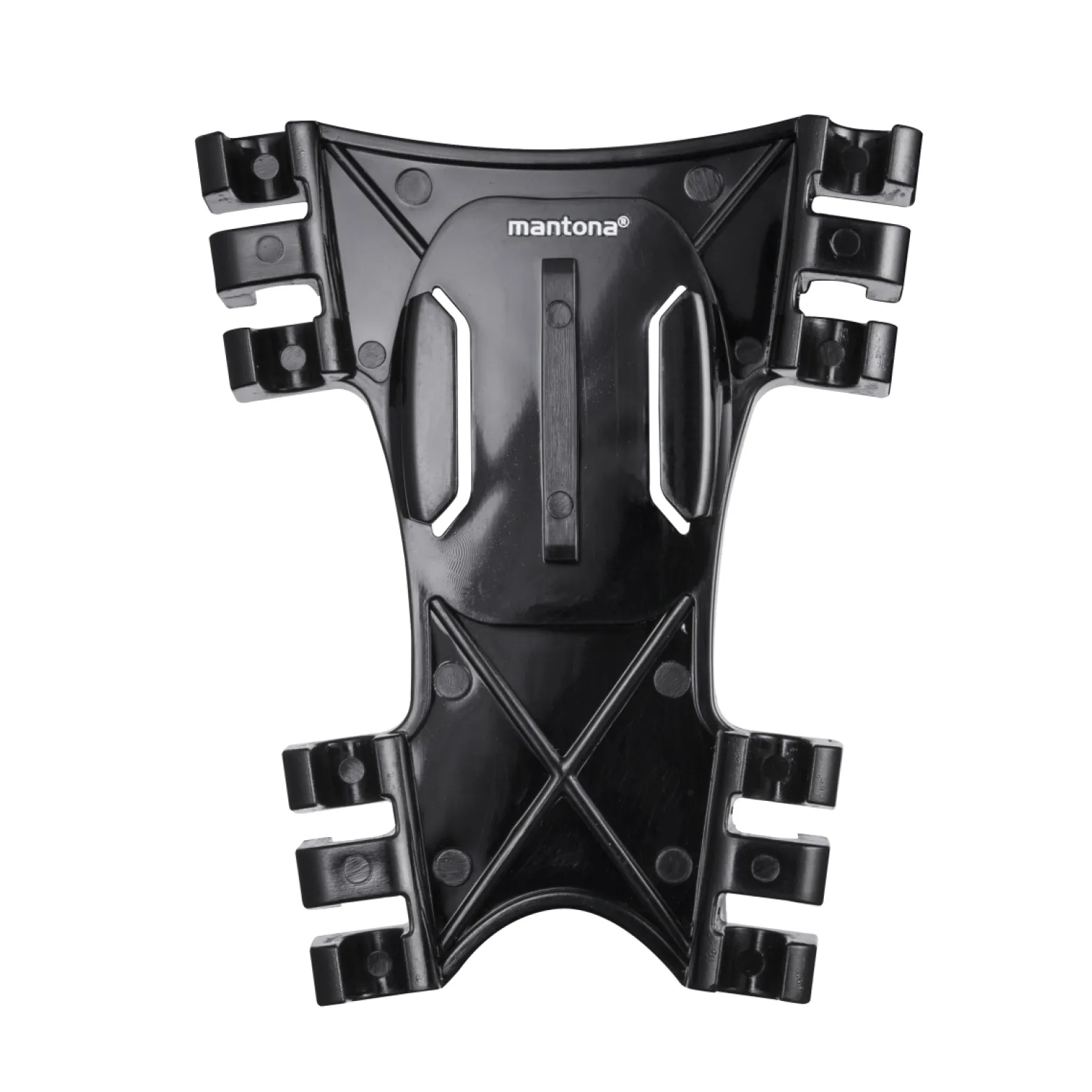 Mantona 360° Befestigungsclip (kompatibel mit GoPro Schnellspann Halterung, Hero 11 10 9 8 7 6 5 4 3+ 3 2 1, Session und andere kompatible Action Cams, 360° drehbar, flache Ausführung)