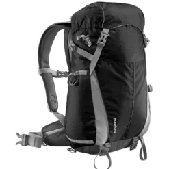Mantona Elements Outdoor Rucksack schwarz - 2in1 Kamera- & Trekking-Rucksack, Fototasche mit gepolsterten Fächern für DSLR, Systemkamera & Drohne, Stativhalterung, inkl. Regenschutzhülle