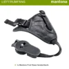 Mantona First Class Leder-Handschlaufe - 100 x 25 x 39 mm - aus weichem Leder - Handgriff mit Klickverschluss und 1/4" Gewinde - Schwarz
