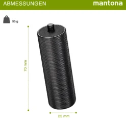 Mantona Griff kompatibel mit GoPro/Smartphone - 70 x 25 x 20 mm - mit 1/4 Zoll Gewinde - Halterung Halter Griff Handgriff für Kamera Handy - Fotozubehör Kamerazubehör