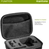 Mantona Hardcase Tasche kompatibel mit GoPro Action Cam 11 10 9 8 7 – robustes Schutzhülle mit Schaumstoff-Inlay, vorgestanzten Fächern & Deckelfach, Größe S