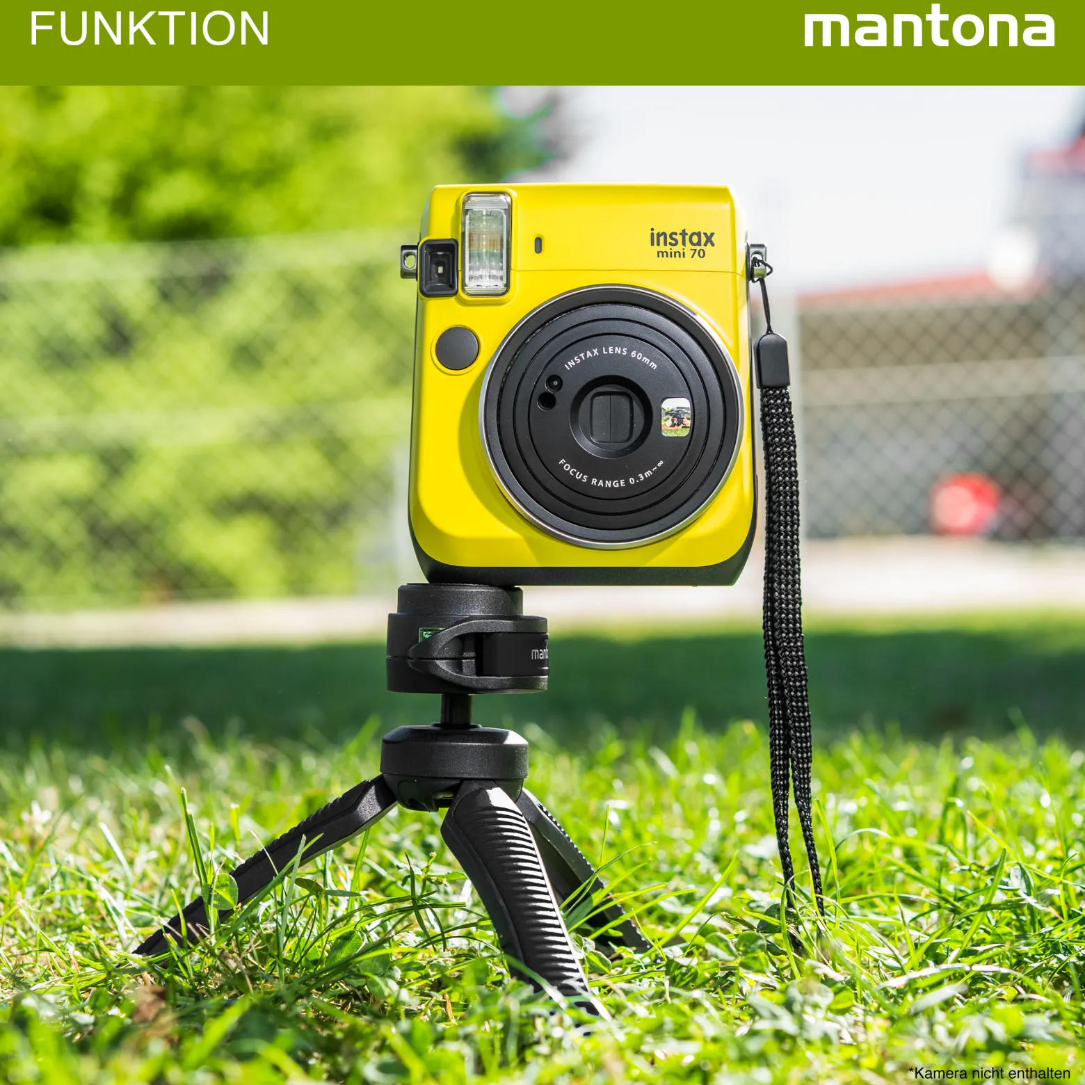 Mantona Kaleido Gaia Stativ night black - 170 x 54 x 54 mm / Traglast max. 2,5 kg - kompaktes 3-Bein-Stativ, 360° Kugelkopf, 1/4" Anschluss, Wasserwaage, Schlaufe - Fotografie Studio