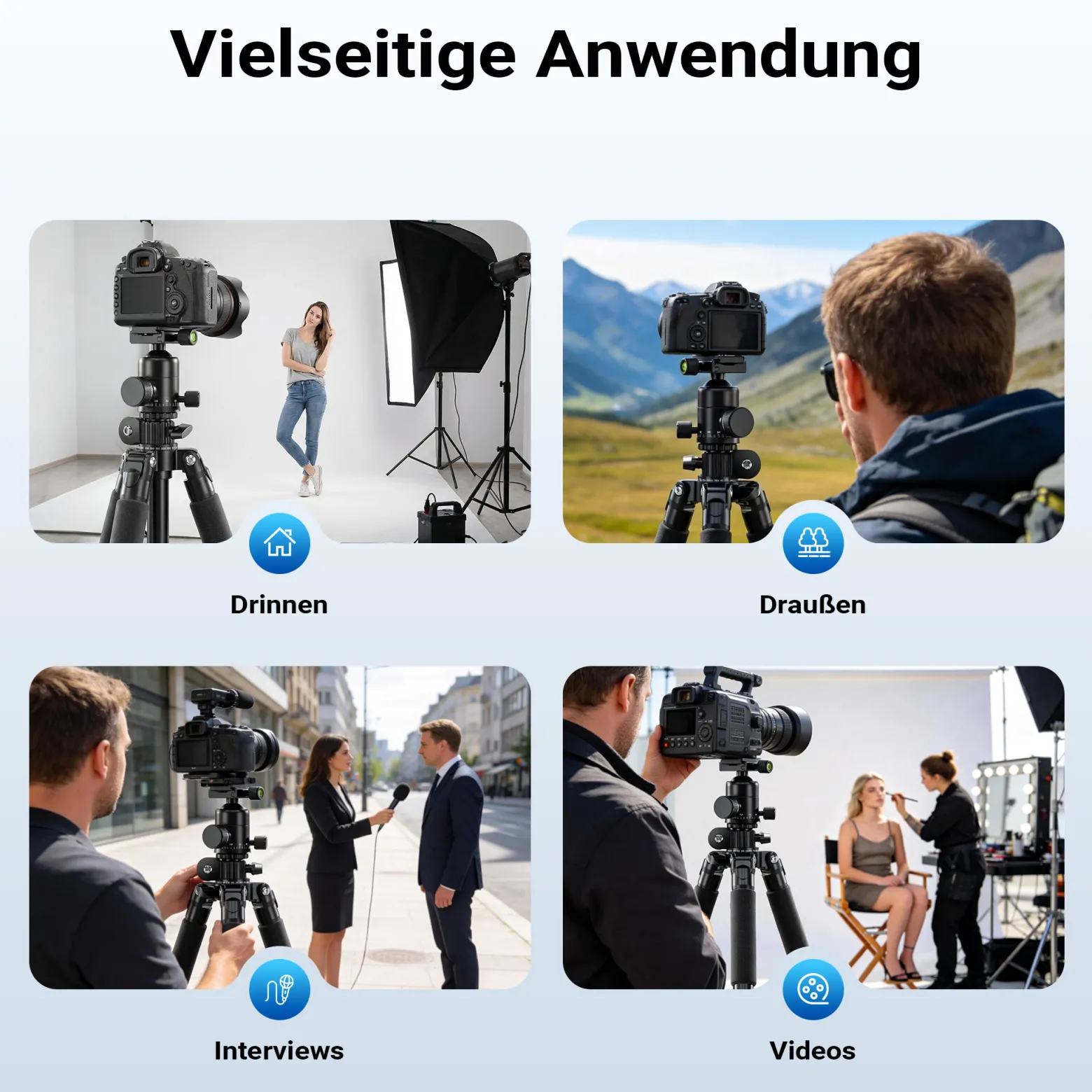 Mantona Kodiak L 284 + Onyx 8 Kugelkopf Set Fotostativ mit Stativkopf aus Aluminium mit Arca Swiss kompatibler Schnellwechselplatte