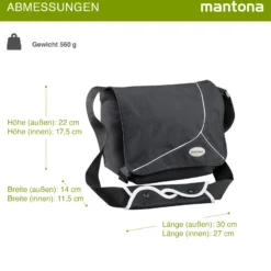 Mantona Mondstein Kameratasche, hochwertige Fototasche für DSLR & Systemkameras, Umhängetasche für Kamera und Zubehör, Tragetasche mit variabler Inneneinteilung und Netzfach