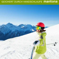Mantona Mono-/Handstativ Selfy - 250 x 40 x 40 mm - kompatibel mit GoPro, Smartphone, Kompaktkamera u. a. - schwarz - Selfiestick Handystick Selfiestange für Fotografie und Videokameras