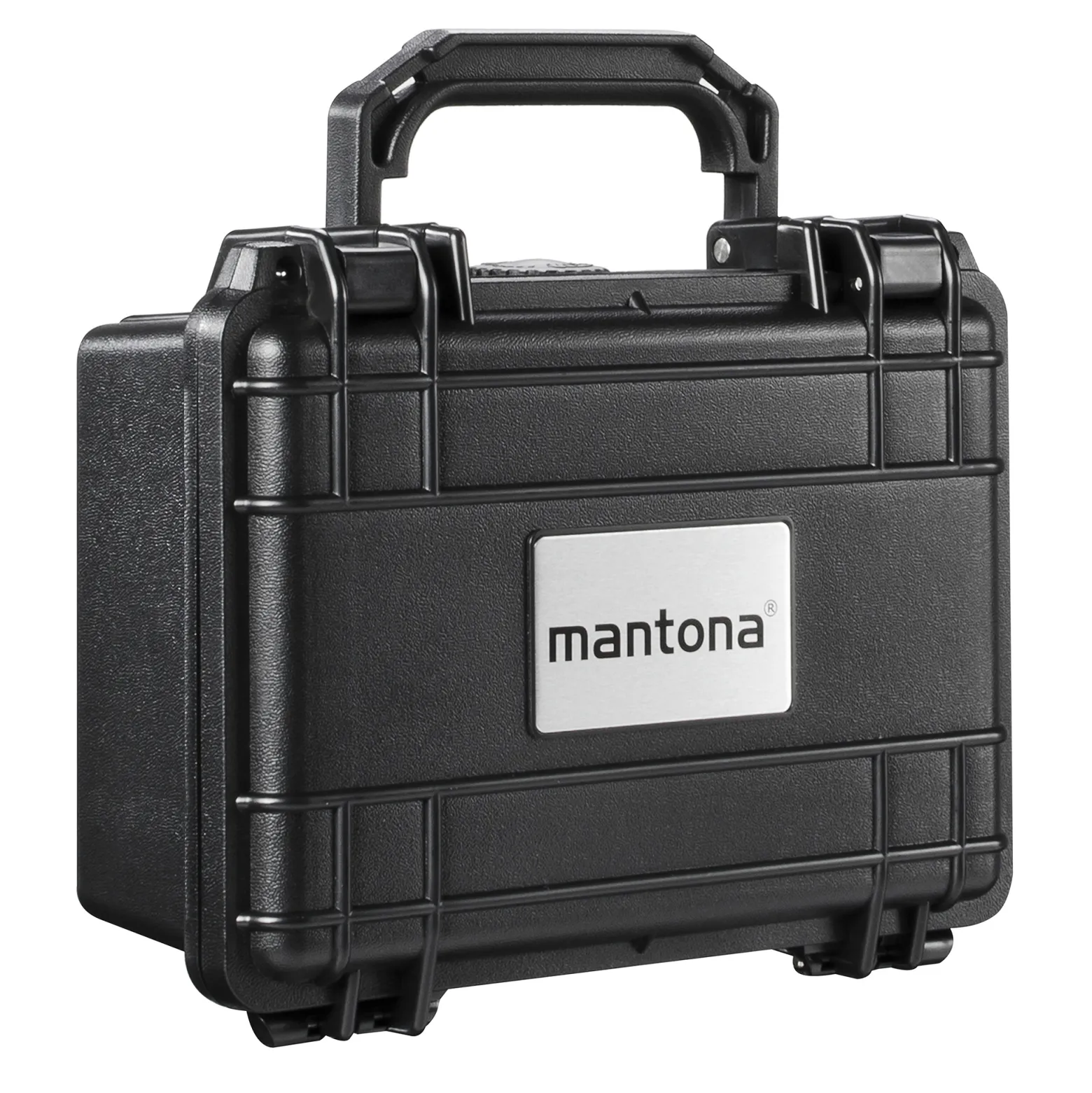 Mantona Outdoor Schutzkoffer S, wasserdichter Fotokoffer, Kamerakoffer staubdicht & stoßfest, Transportkoffer mit Schaumstoffeinlagen, ideal für Kameras, Objektive & Zubehör