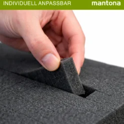 Mantona Outdoor Schutzkoffer S, wasserdichter Fotokoffer, Kamerakoffer staubdicht & stoßfest, Transportkoffer mit Schaumstoffeinlagen, ideal für Kameras, Objektive & Zubehör