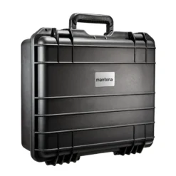 Mantona Outdoor Schutzkoffer M+, wasserdichter Fotokoffer 18 l , Kamerakoffer staubdicht & stoßfest, Transportkoffer mit Schaumstoffeinlagen, ideal für Kameras, Objektive & Zubehör
