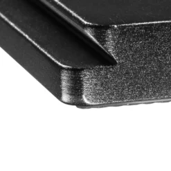 Mantona Schnellwechselplatte für SG-350, Aluminium mit Gummierung, Abmessungen 70 x 44 x 11 mm inkl. Befestigungsschraube (1/4 Zoll) schwarz
