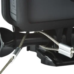 Mantona Sicherungsleinen Set Edelstahl 40-100 cm, für Action Cams kompatibel mit GoPro Hero 11 10 9 8 7 6 5 4 3+ Sicherheitsleine Universal