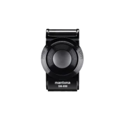 Mantona Smartphone Halterung SM-850 mit Twist Mount - 40 x 50 x 74 mm / Klemmbereich 55-85 mm / Traglast 500 g - mit Befestigung durch Drehverschluss - schwarz