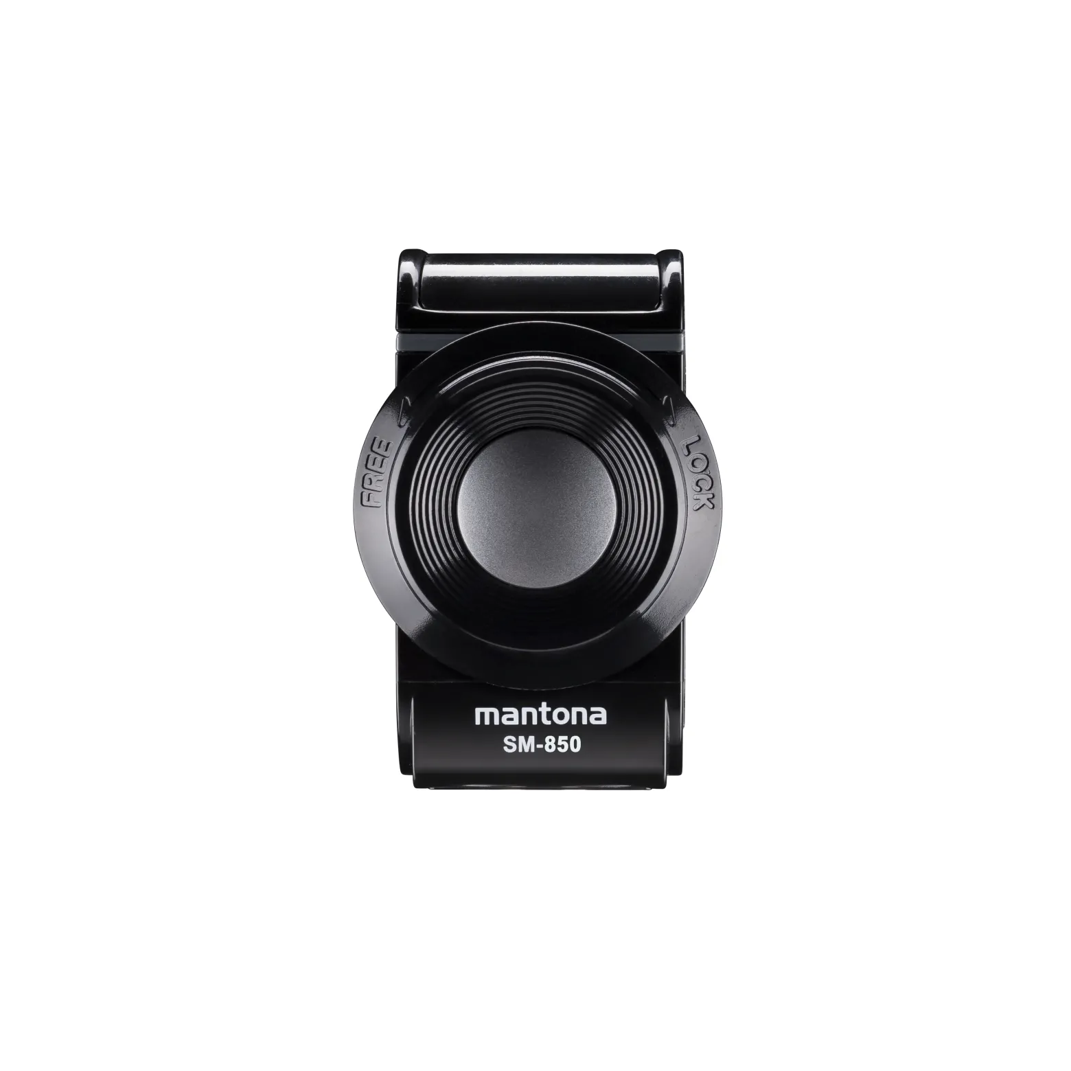 Mantona Smartphone Halterung SM-850 mit Twist Mount - 40 x 50 x 74 mm / Klemmbereich 55-85 mm / Traglast 500 g - mit Befestigung durch Drehverschluss - schwarz