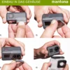 Mantona Soft Touch Magic Unterwassergehäuse kompatibel mit GoPro Hero 7 6 5 Black Action Cam, für Tauchen Schnorcheln und andere Unterwasser Anwendung