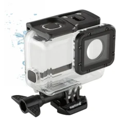 Mantona Soft Touch Magic Unterwassergehäuse kompatibel mit GoPro Hero 7 6 5 Black Action Cam, für Tauchen Schnorcheln und andere Unterwasser Anwendung
