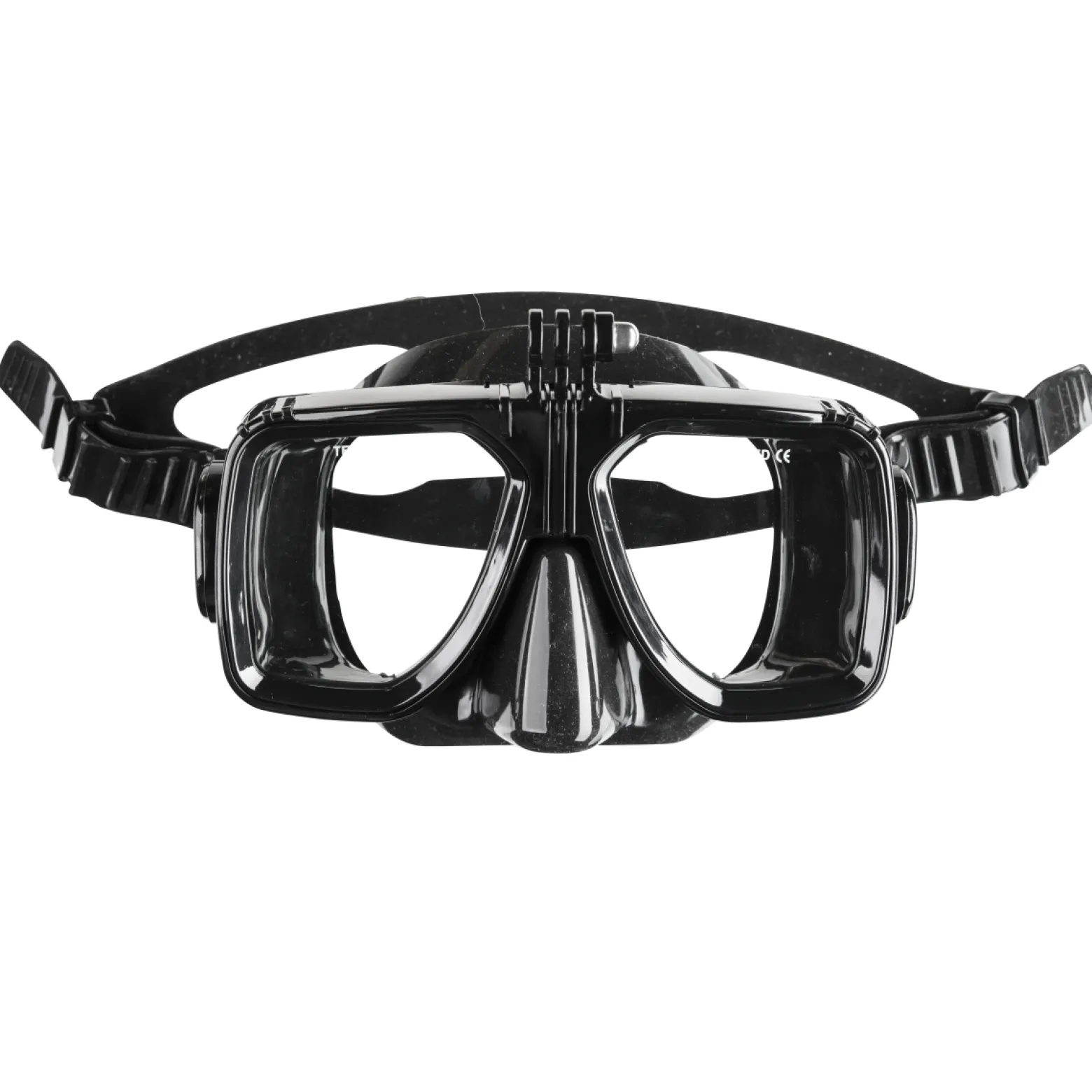 Mantona Taucherbrille mit Befestigung (kompatibel mit GoPro Hero 11 10 9 8 7 6 5 4 3+ 3 2 1, Session und andere kompatible Action Cams)