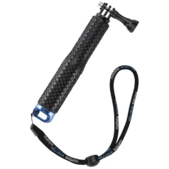Mantona Teleskop Haltestange Griff - L 50 cm - ausziehbar von 18-50 cm - Adapter kompatibel mit GoPro-Systemen, kompatibel mit Hero 11 10 9 8 7 6 5 4 3+ 3 2 1, Session u. v. m.