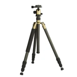 Mantona Titanium Carbon Stativ inkl. Kugelkopf und Stativtasche, Kamerastativ bis 170 cm, Fotostativ 180° Rotation für Makroaufnahmen, Dreibeinstativ mit Arca Swiss kompatiblem Schnellwechselsystem