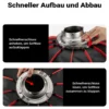Multiblitz Deep Rota Softbox SF-65 Bowens mit Grid und Diffusoren, Lichtformer für Studioblitz und LED Dauerlicht, Lichtdiffusor für Porträtfotografie und Videobeleuchtung