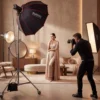 Multiblitz Deep Rota Softbox SF-120 Bowens mit Grid und Diffusoren, Lichtformer für Studioblitz und LED Dauerlicht, Lichtdiffusor für Porträtfotografie und Videobeleuchtung