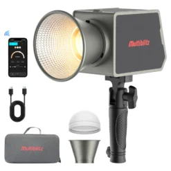 Multiblitz MB-PL LED 100B Fotolicht 100 W Bi Color COB LED Licht mit Akku