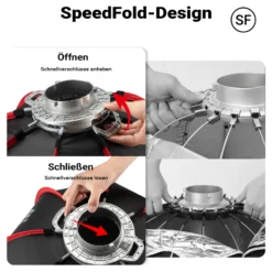 Multiblitz Octagon Softbox SF-65 Bowens mit Grid und Diffusoren, Lichtformer für Studioblitz und LED Dauerlicht, Lichtdiffusor für Porträtfotografie und Videobeleuchtung