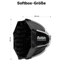 Multiblitz Set aus 2x LED 100B Fotolicht mit 2x FT-8051 Lampenstativ und 2x Octagon Softbox Ø 40 cm