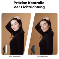 Multiblitz Softbox SF-30x120 Bowens mit Grid und Diffusoren, Lichtformer für Studioblitz und LED Dauerlicht, Lichtdiffusor für Porträtfotografie und Videobeleuchtung
