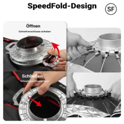 Multiblitz Softbox SF-30x120 Bowens mit Grid und Diffusoren, Lichtformer für Studioblitz und LED Dauerlicht, Lichtdiffusor für Porträtfotografie und Videobeleuchtung