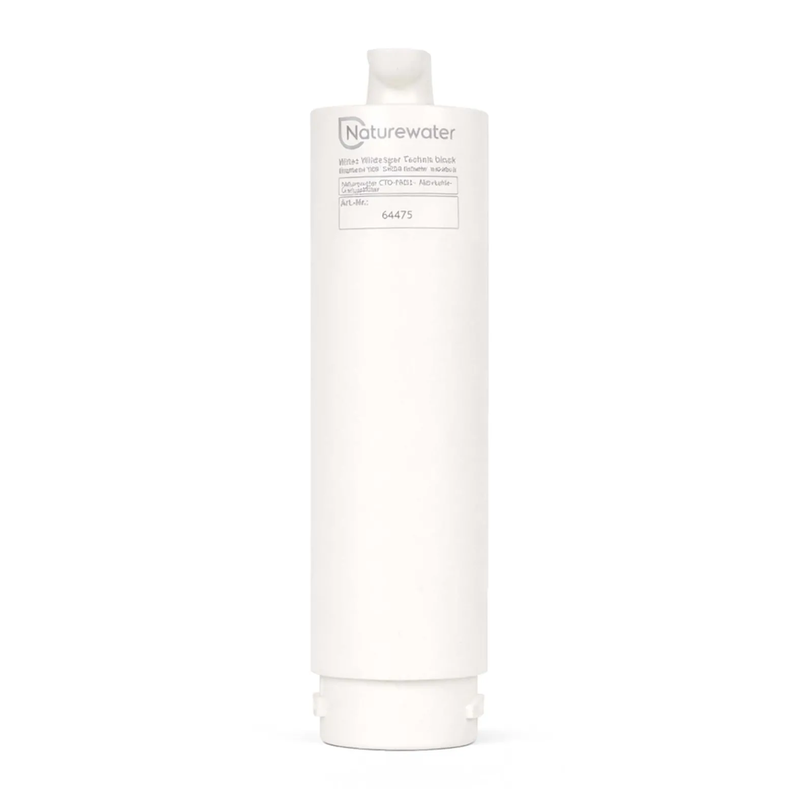 Naturewater CTO-PAD2 Aktivkohle Granulat Filter 10 Zoll (254 mm) 5 µ Ersatz Wasserfilter, Umkehrosmose Filter, Ersatz Filterkartusche, Trinkwasserfilter