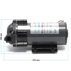 Naturewater Druckerhöhungspumpe 200 GPD (750 l), Booster Pumpe 60 W für Umkehrosmoseanlage, Wasser Eingangsdruck 2 bar auf Ausgangsdruck 5 bar