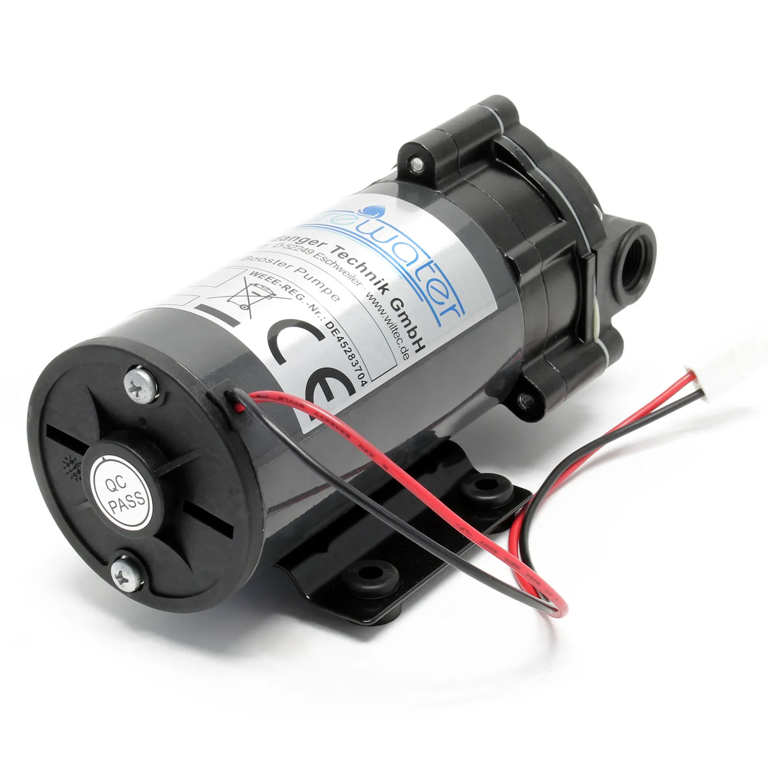 Naturewater Druckerhöhungspumpe 400 GPD (1514 l), Booster Pumpe 96 W für Umkehrosmoseanlage, Wasser Eingangsdruck 2 bar auf Ausgangsdruck 5 bar