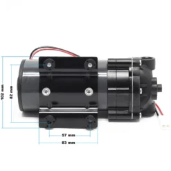 Naturewater Druckerhöhungspumpe 400 GPD (1514 l), Booster Pumpe 96 W für Umkehrosmoseanlage, Wasser Eingangsdruck 2 bar auf Ausgangsdruck 5 bar