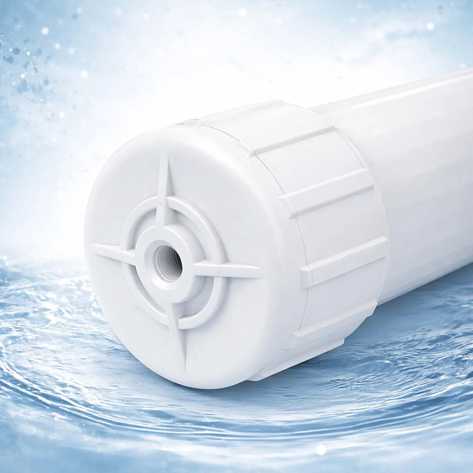 Naturewater Filterpatronen Gehäuse 254 mm (10"), für 3-stufige Umkehrosmoseanlage NW-3RO-190, Filtergehäuse für Umkehrosmose